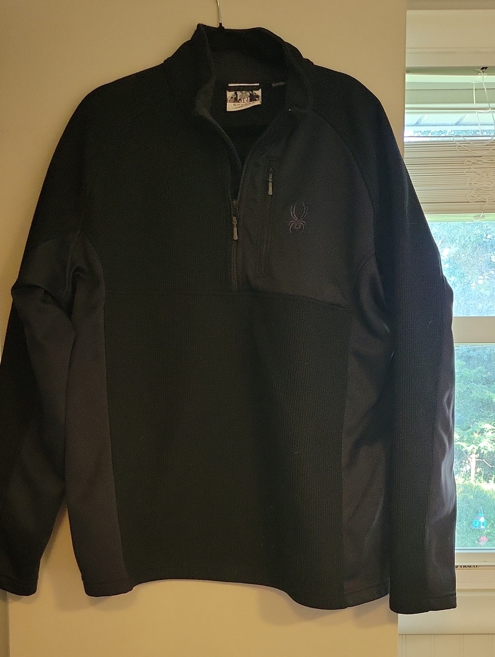 Spyder Black Quarter-Zip Performance Pullover
